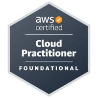 AWS Certified Cloud Practitioner badge